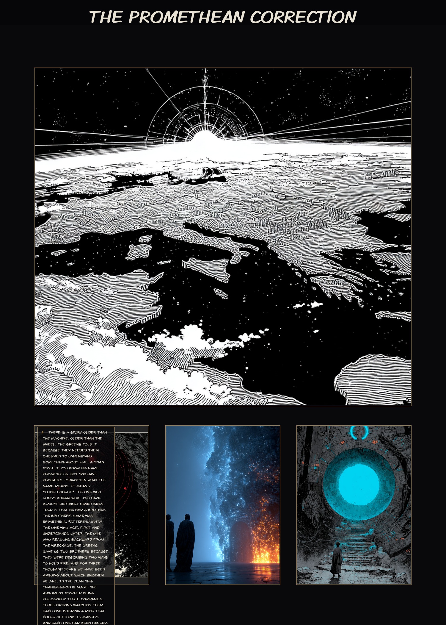 The Promethean Correction — cover page